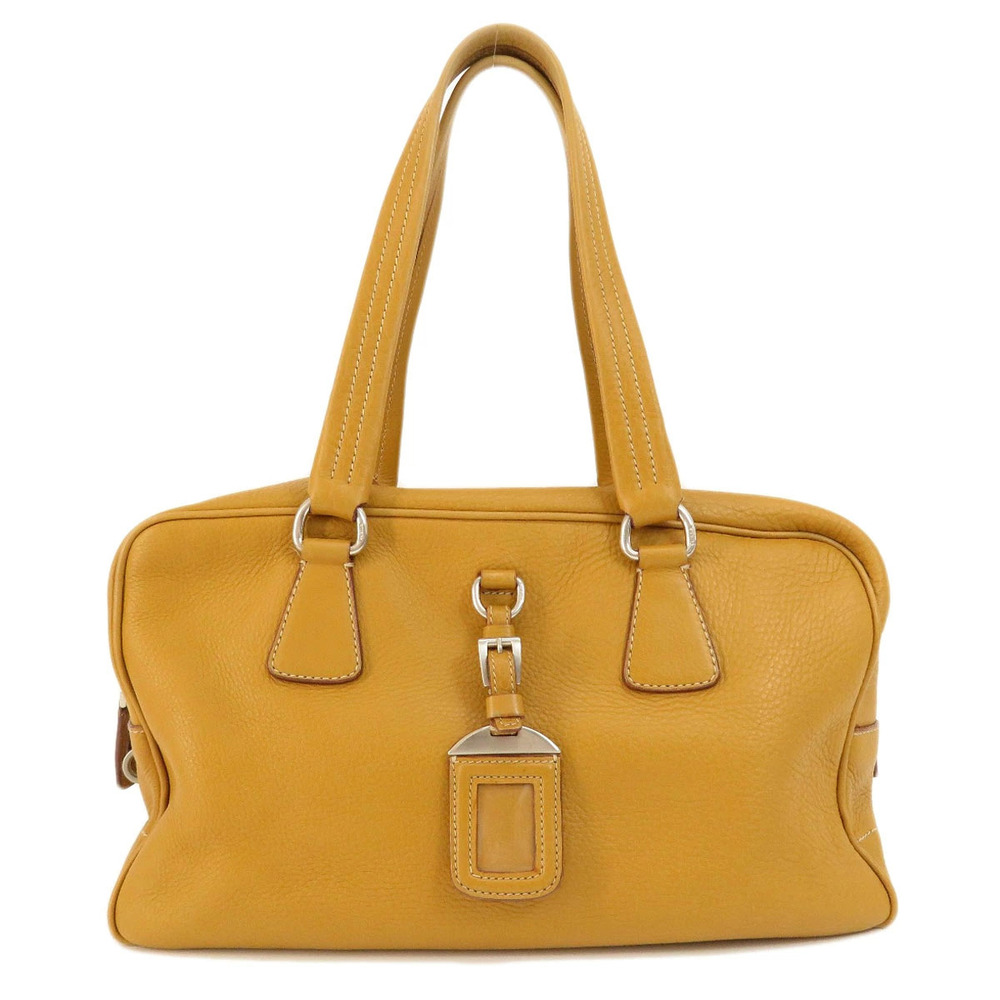 Prada Daino Vitello handbag leather yellow